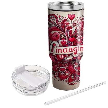 Festival Of Hearts - Valentine’s Day  Tumblers With Lids