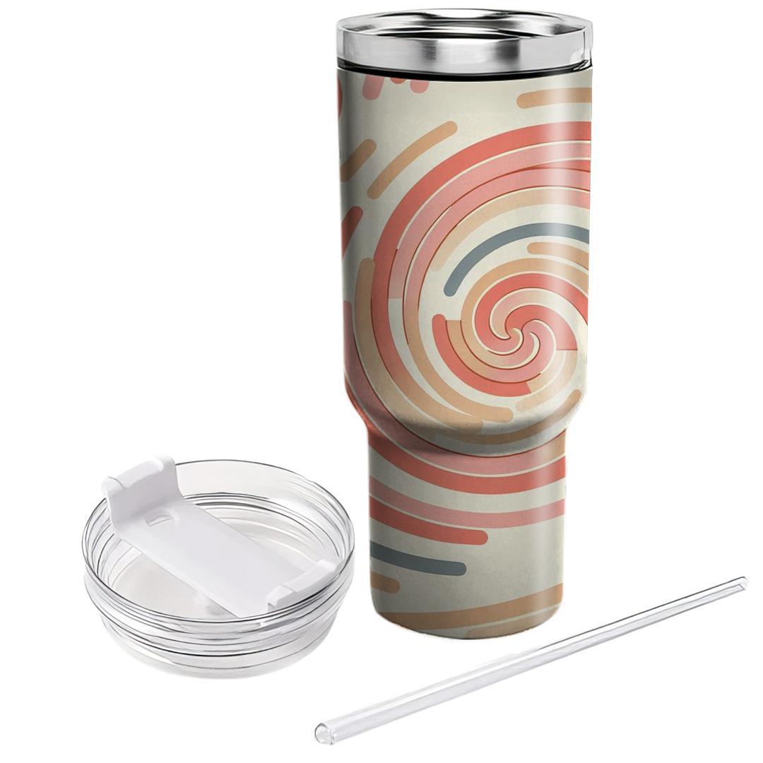 Floral Spiral Illusion  Tumblers For Gifts