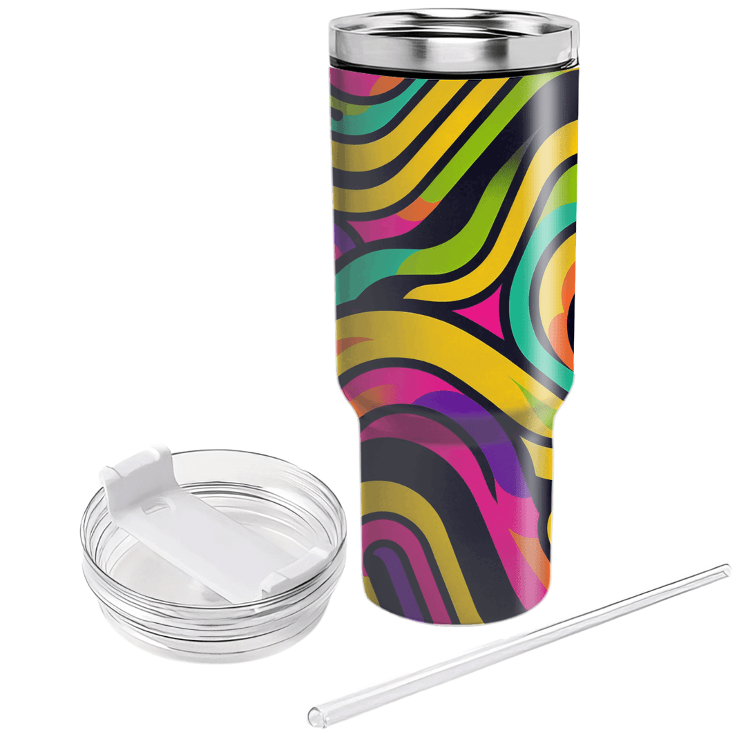 Funky Lines  Custom Tumblers