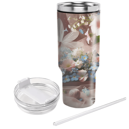 Whimsical Fairy Garden  Travel Tumblers