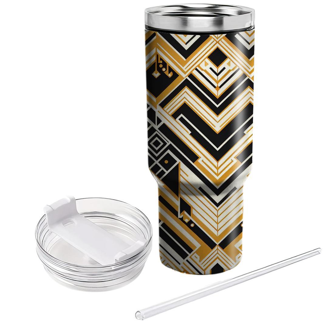 Art Deco Chevron  Insulated Tumblers