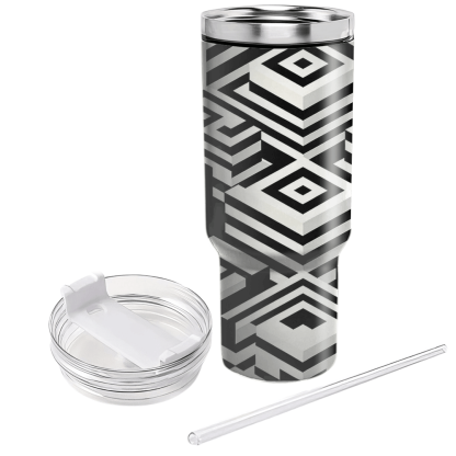Optical Illusion Squares  Insulated Tumblers