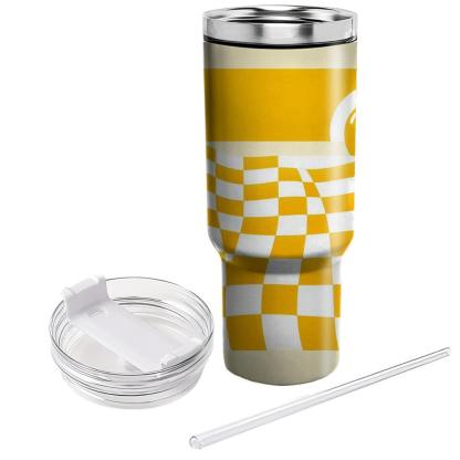 Sunny Daze Checker  Travel Tumblers