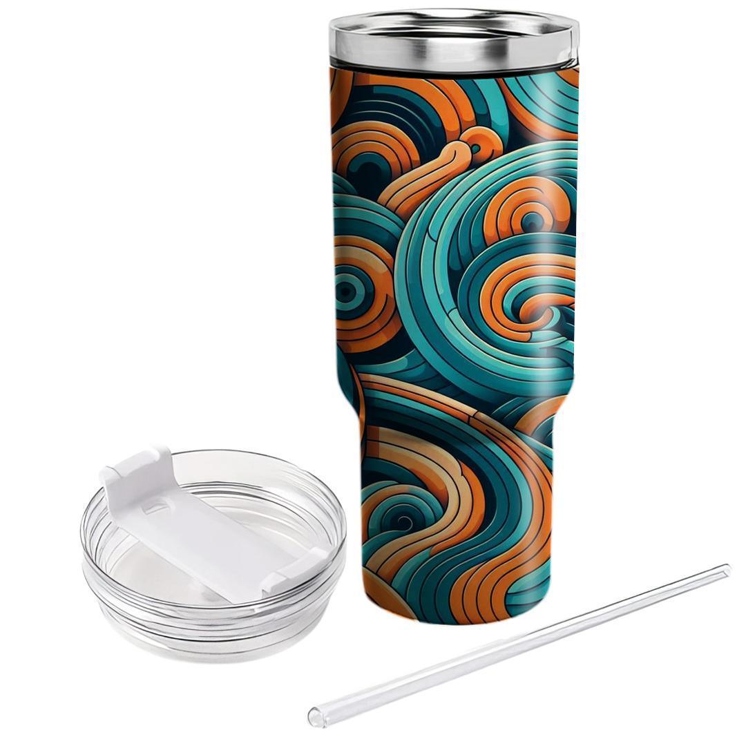 Geometric Spiral Frames  Tumblers For Gifts