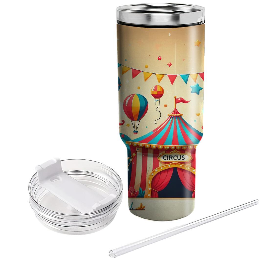 Cheerful Circus  Travel Tumblers