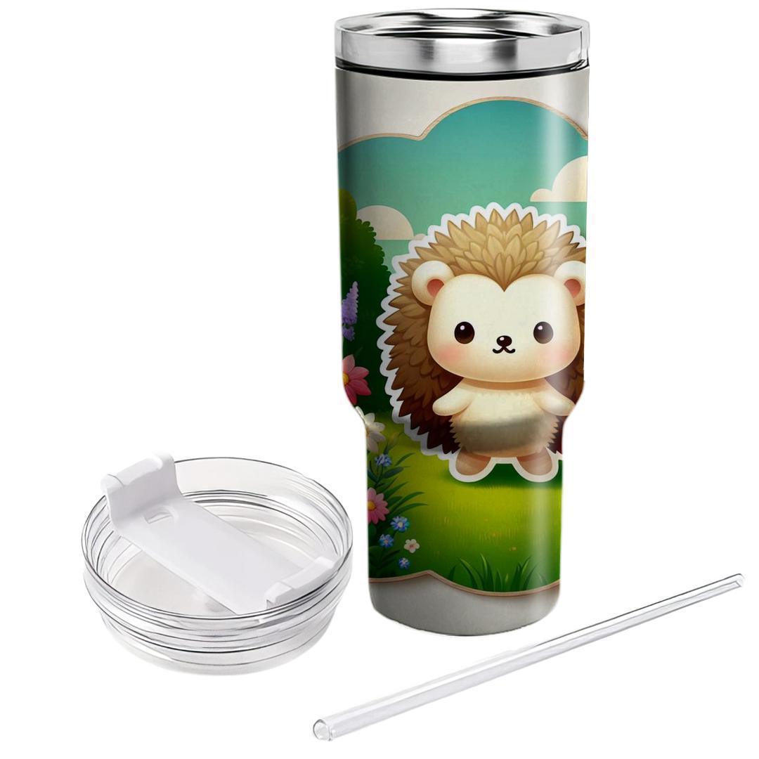 Curious Hedgehog Wanderlust  Tumblers With Lids