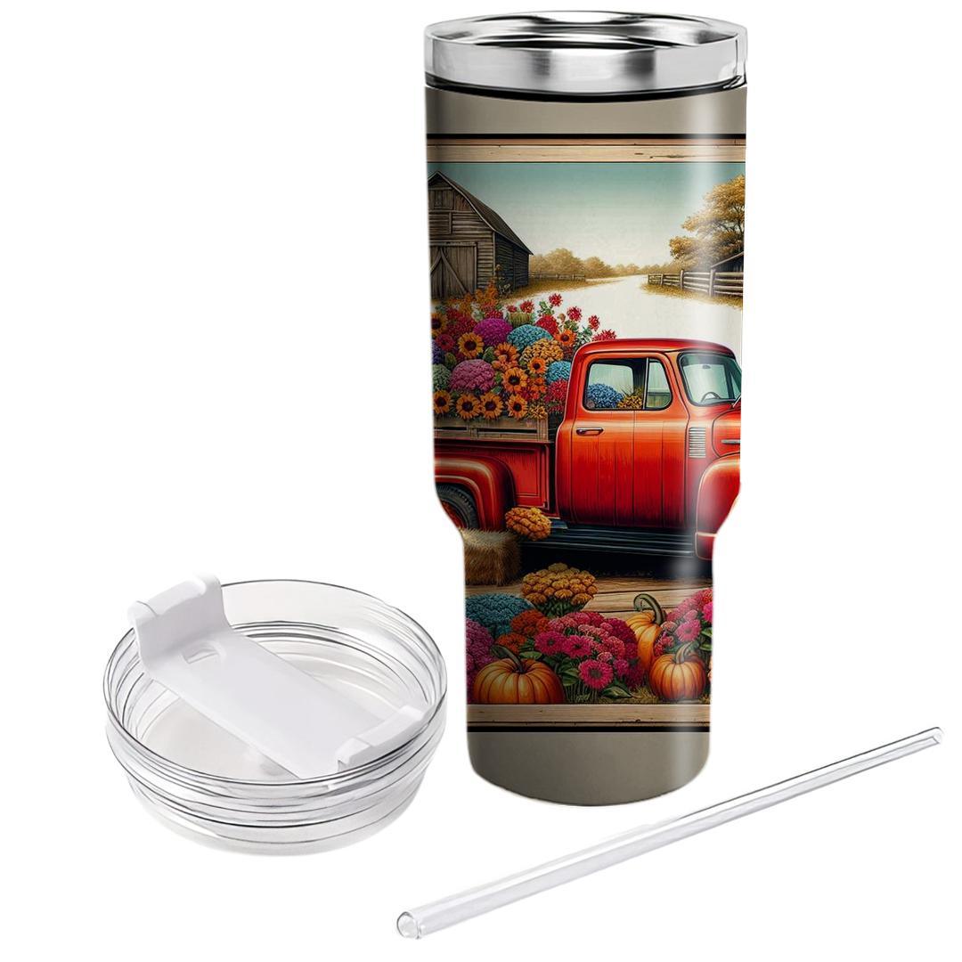Classic Red Truck  Custom Tumblers