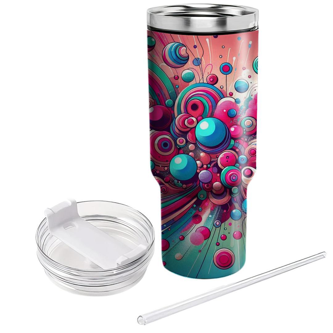 Funky 80s Circles  Unique Tumblers