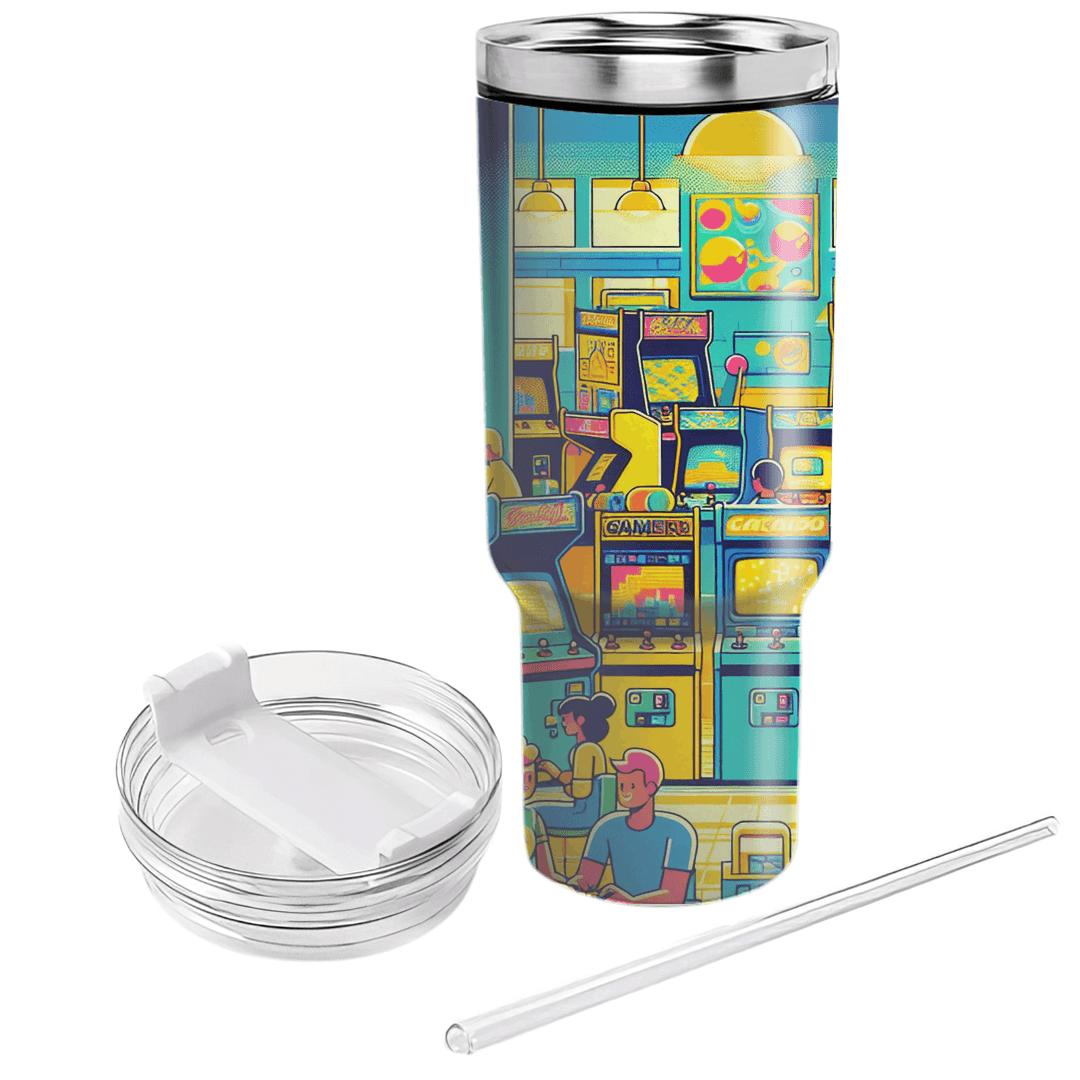 Neon Night Arcade Insulated Tumblers
