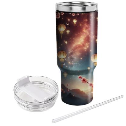 Celestial Echoes - Lunar New Year Reverie  Tumblers With Lids