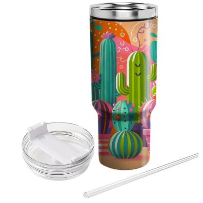 Kitsch Cactus  Personalized Tumblers