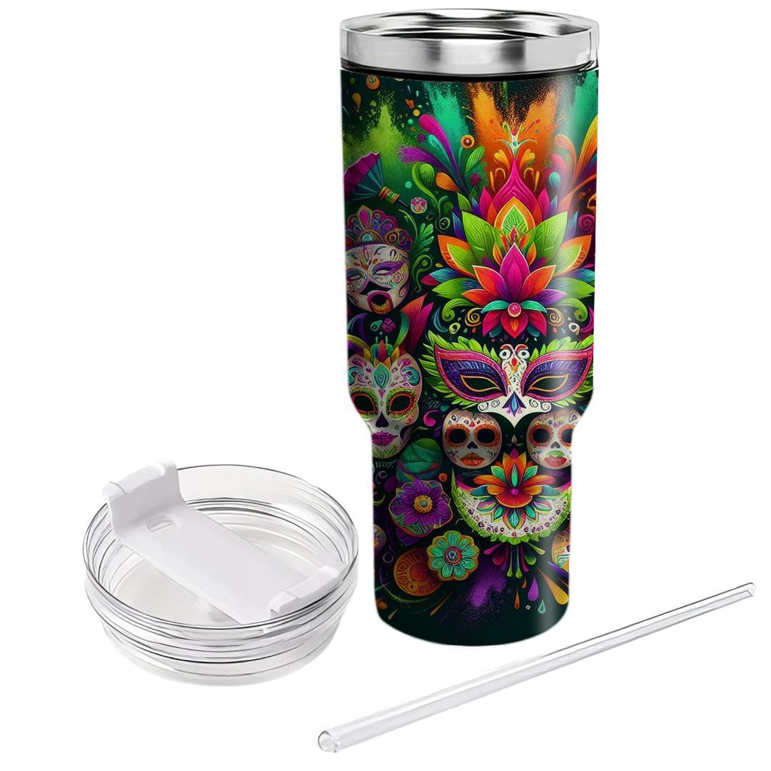 Fusion Festivities - Multicultural Carnival  Tumbler Cups