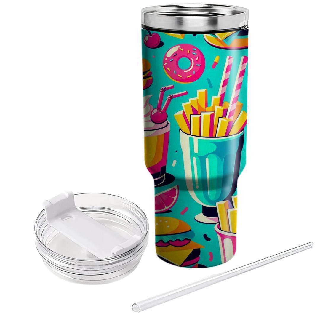 Kitsch Retro Diner  Personalized Tumblers