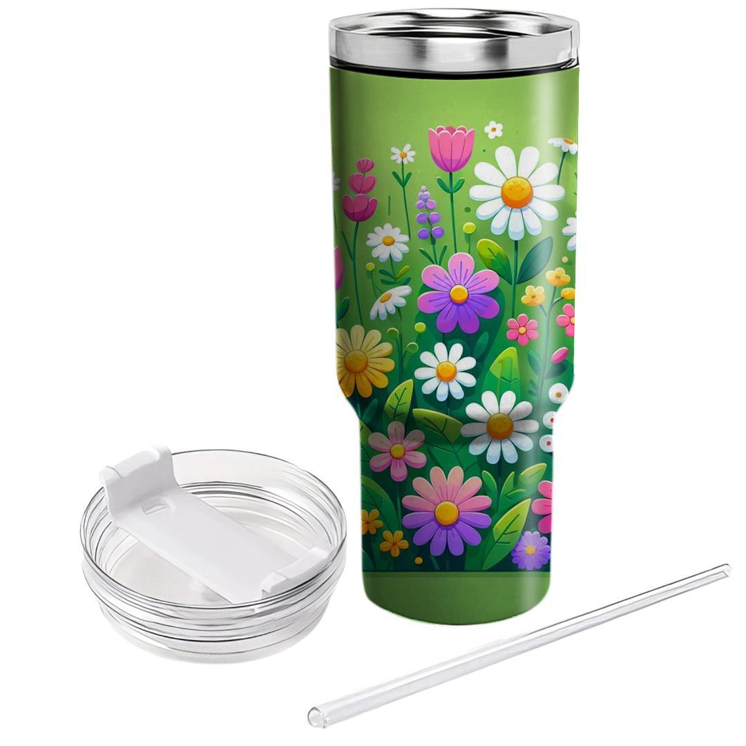 Cheerful Spring Meadow  Insulated Tumblers