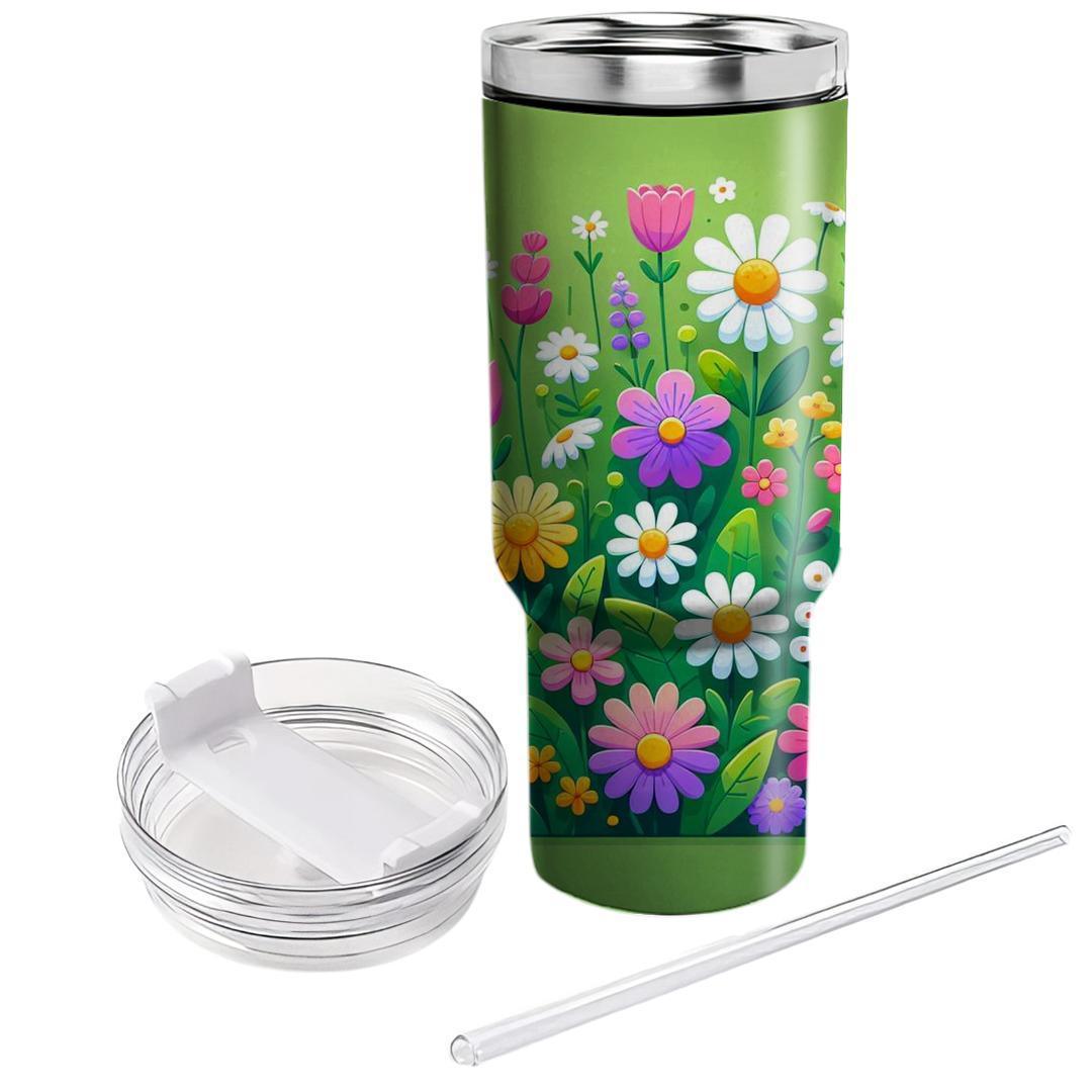 Cheerful Spring Meadow  Insulated Tumblers