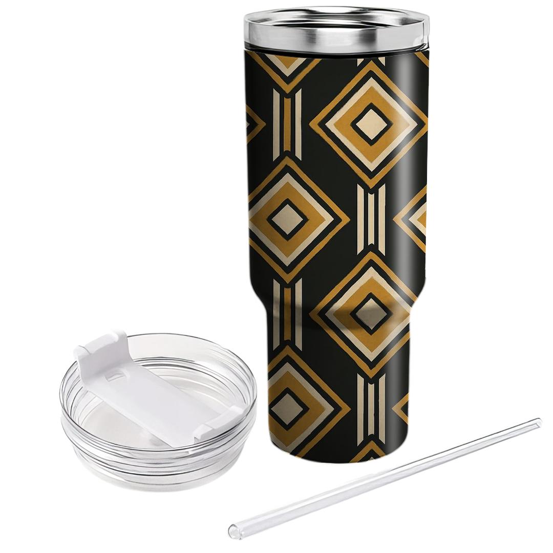 Art Deco Diamond Lines Unique Tumblers