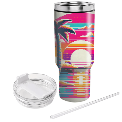Pixel Paradise  Custom Tumblers