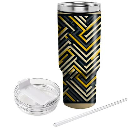 Bold Zigzag Contrast  Tumblers For Gifts