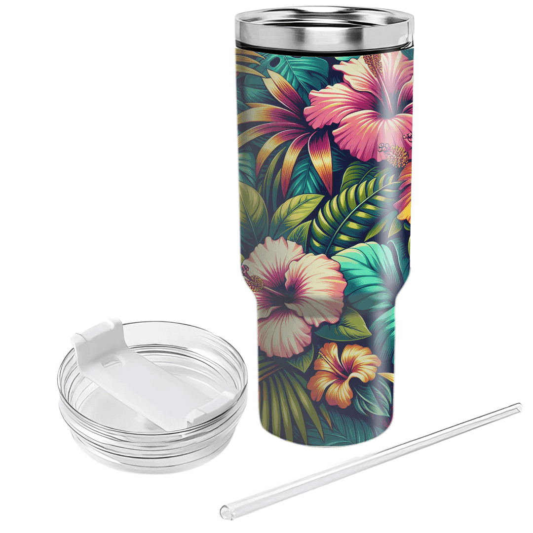 Tropical Floral Paradise  Travel Tumblers