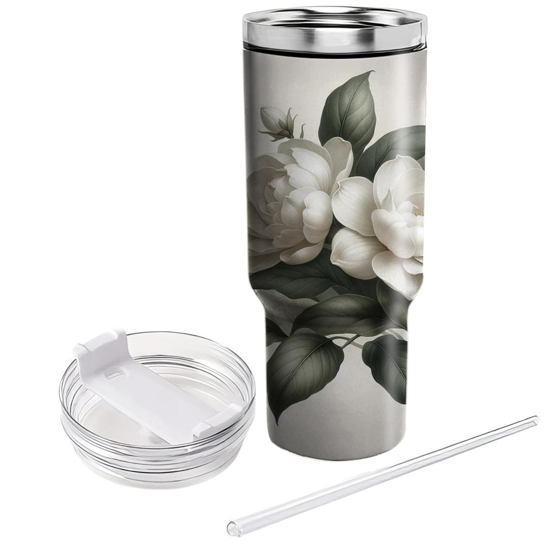 Delicate Gardenia Bliss  Insulated Tumblers