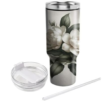 Delicate Gardenia Bliss  Insulated Tumblers