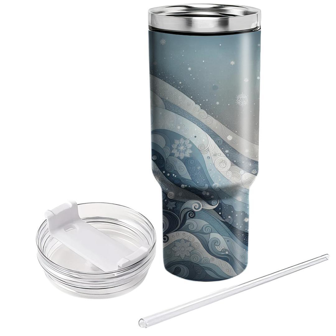 Serene Solstice - Winter Reflection  Tumbler Cups