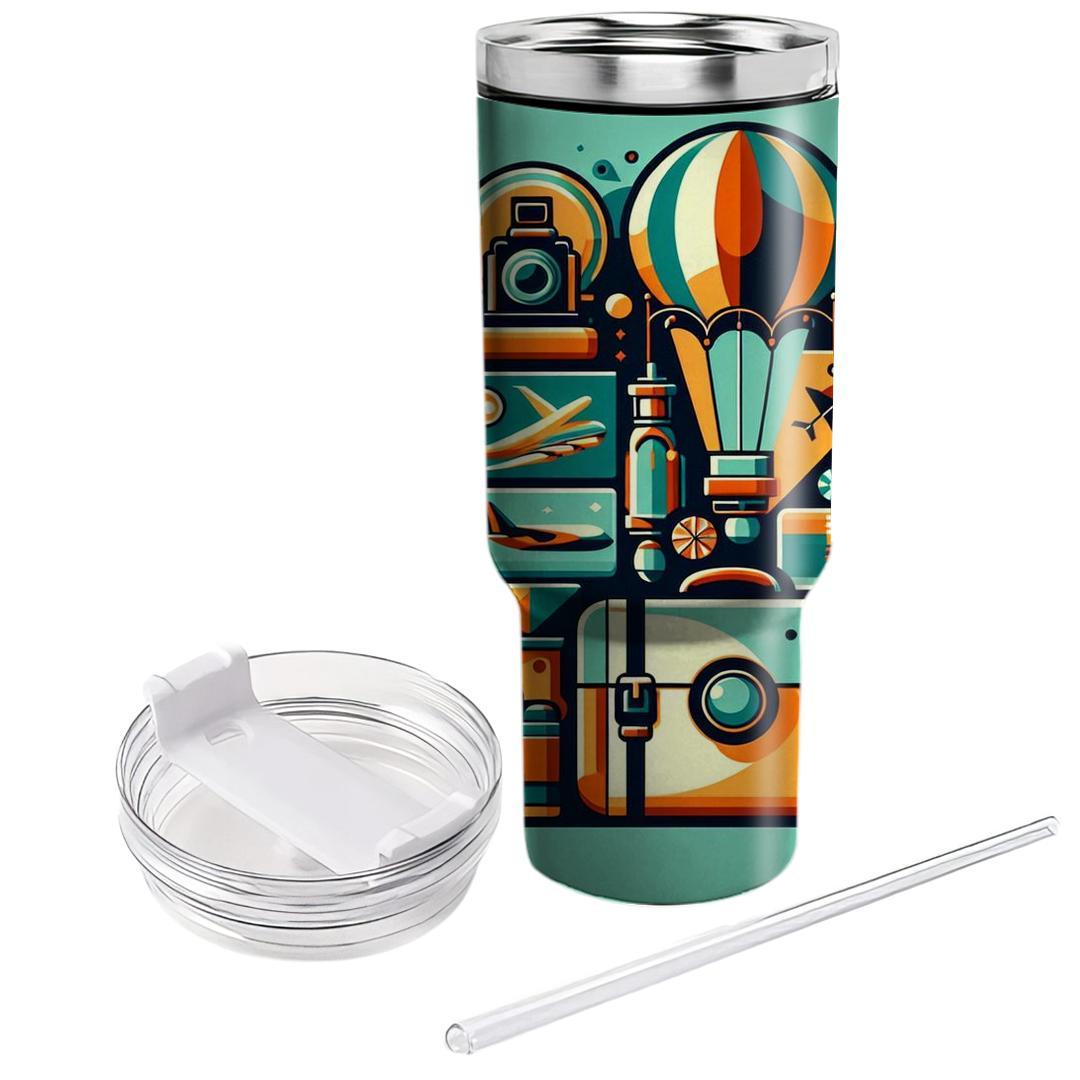 Funky Vintage Travel  Travel Tumblers