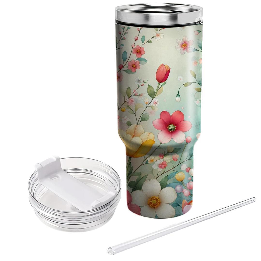 Spring Blossom Harmony Tumblers With Lids
