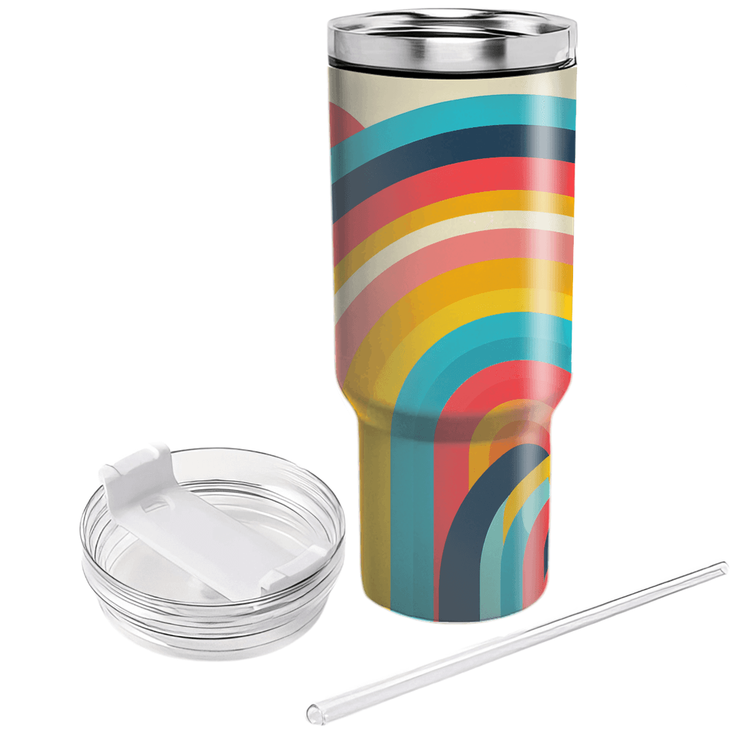 Abstract Rainbow Hues Decorative Tumblers