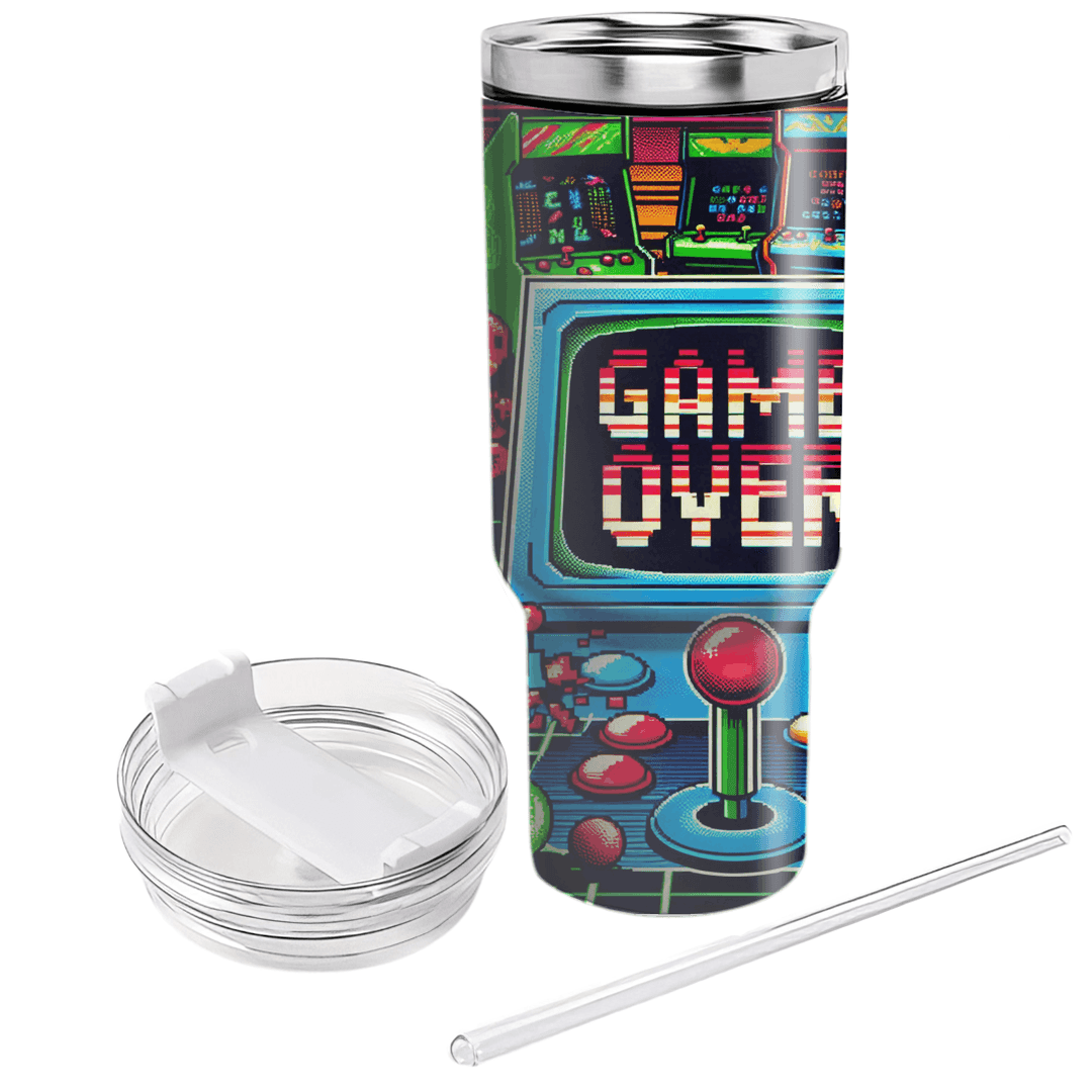 Retro Game Over Custom Tumblers
