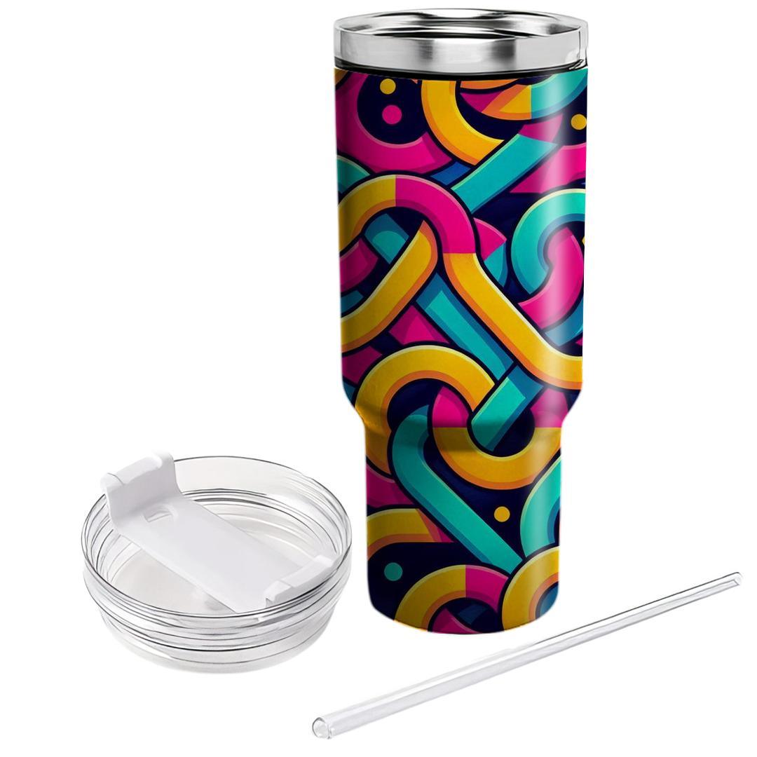 Interlocking Circles  Personalized Tumblers