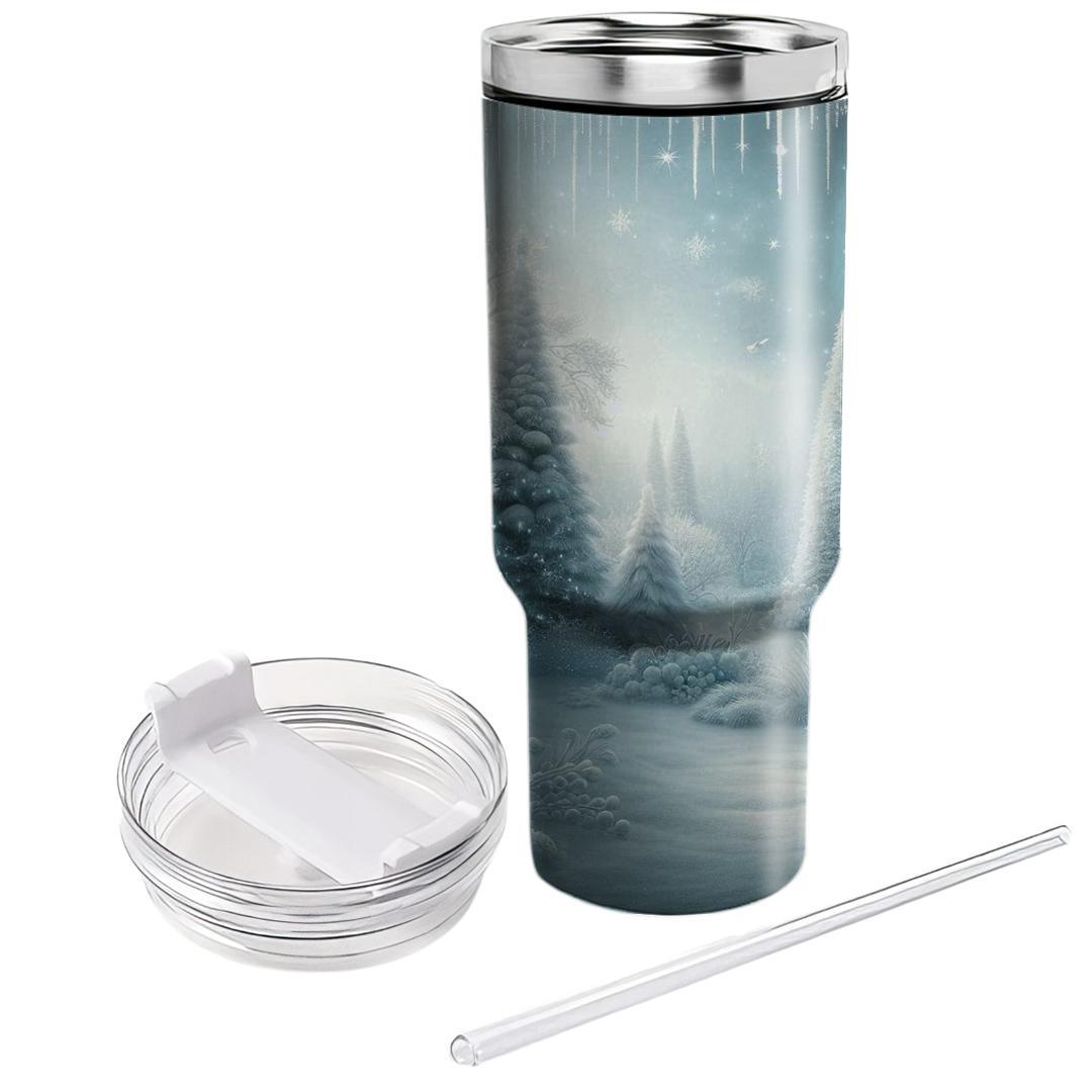 Frosted Winter Dream  Tumblers With Lids
