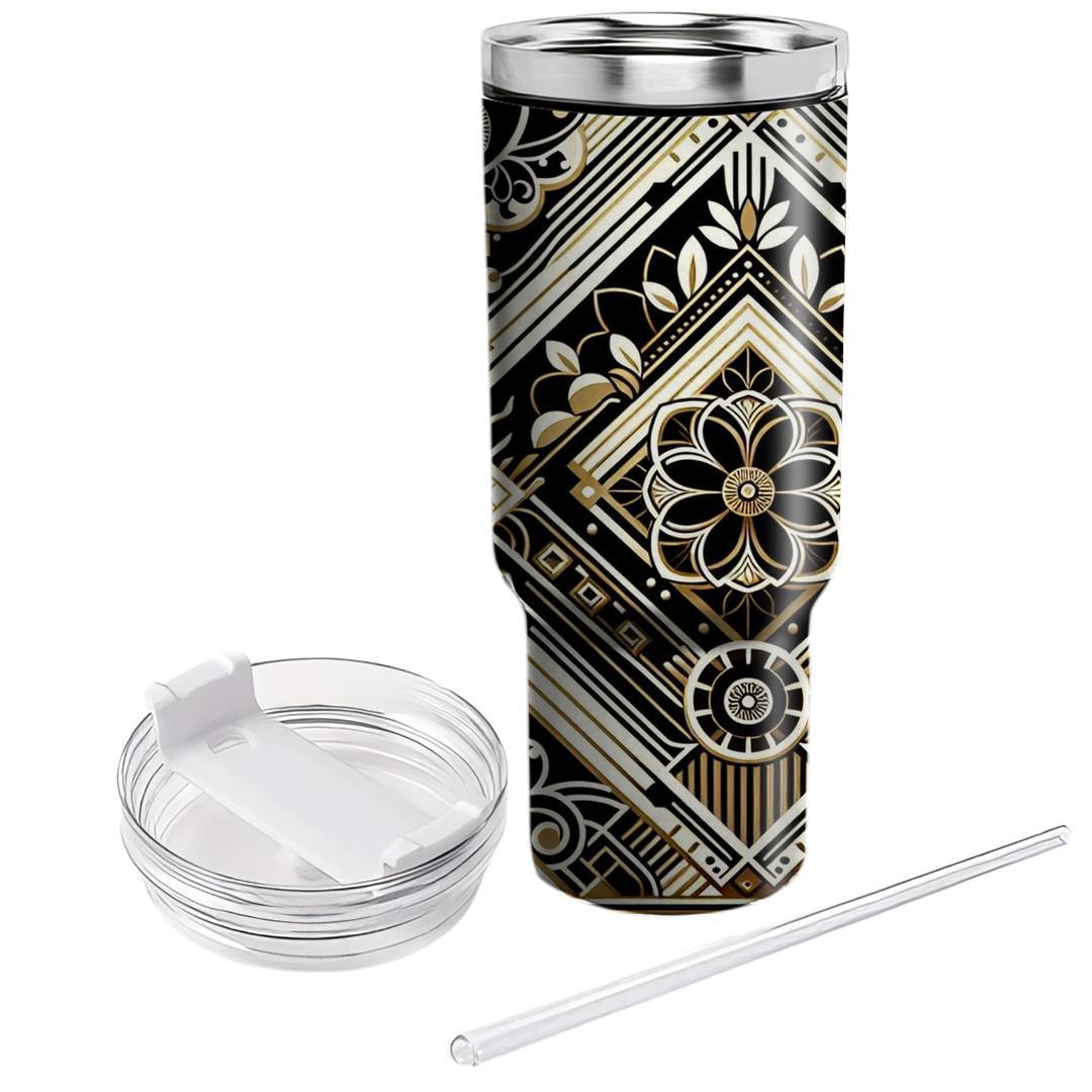 Elegant Art Deco Motif  Tumblers For Gifts