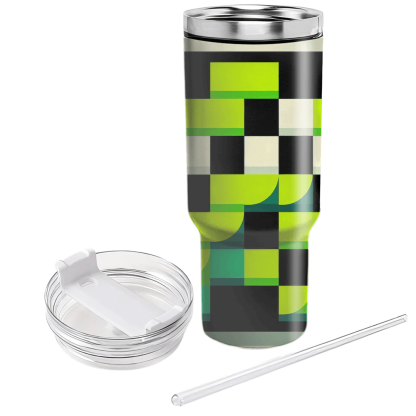 Retro Checkerboard  Custom Tumblers