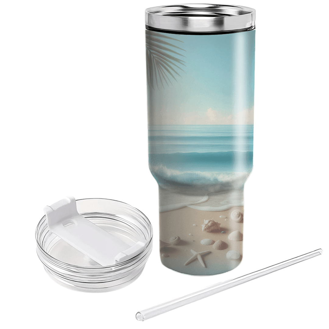 Summer Coastal Serenity  Personalized Tumblers