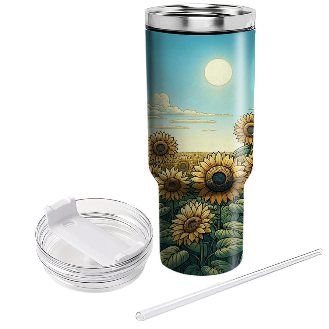 Field Of Sunflowers  Insulated Tumblers