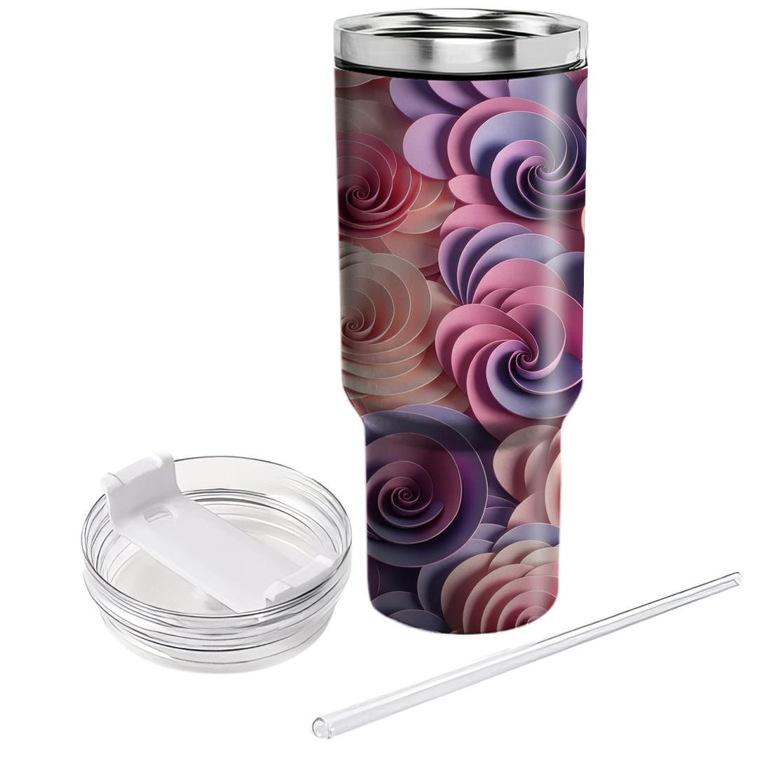 Spiral Petal Dance  Custom Tumblers