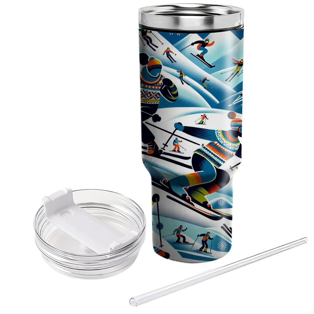 Winter Ski Resort Fun  Custom Tumblers