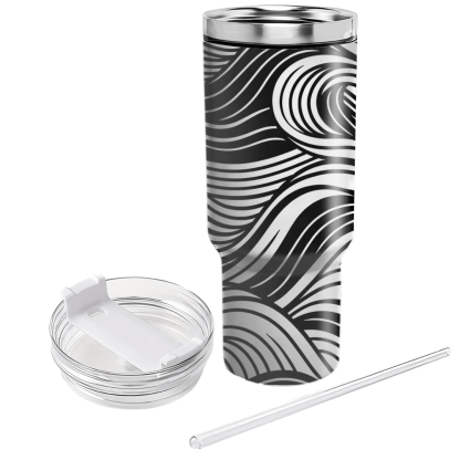 Bold Linear Waves  Custom Tumblers