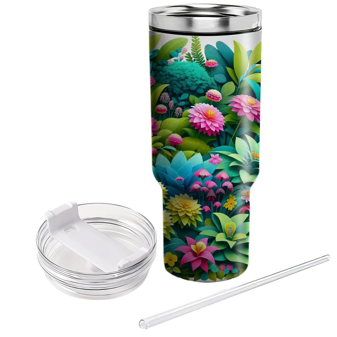 Summer Floral Escape  Tumbler Cups