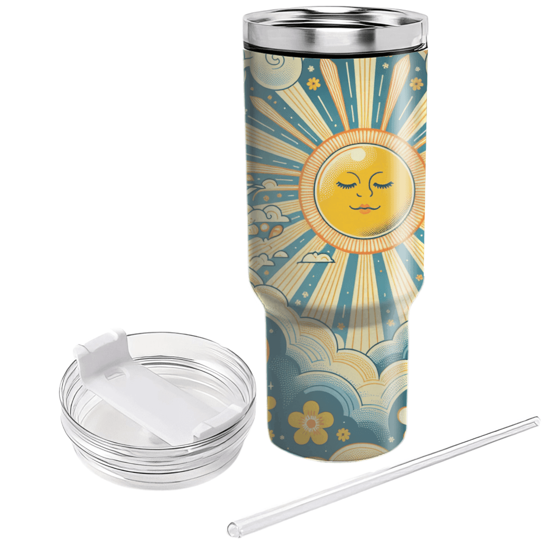 Retro Sunshine  Custom Tumblers