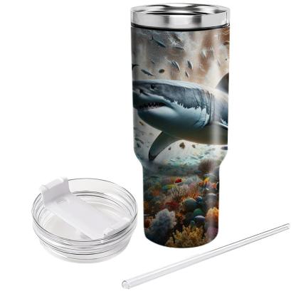 Fierce Shark Adventure  Travel Tumblers