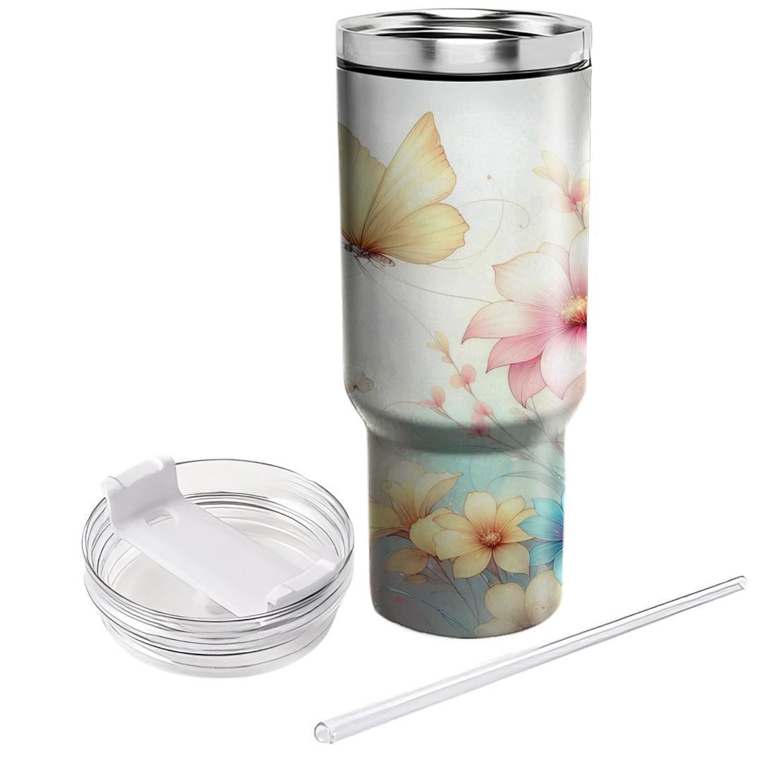 Delicate Butterfly Dream  Travel Tumblers