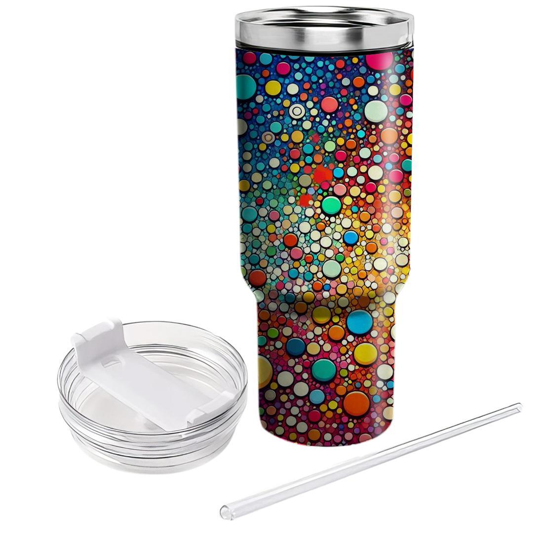 Cool Retro Dots  Personalized Tumblers