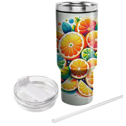 Bright Citrus Slices  Tumbler Cups