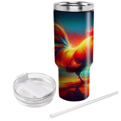 Regal Rooster Dawn  Travel Tumblers