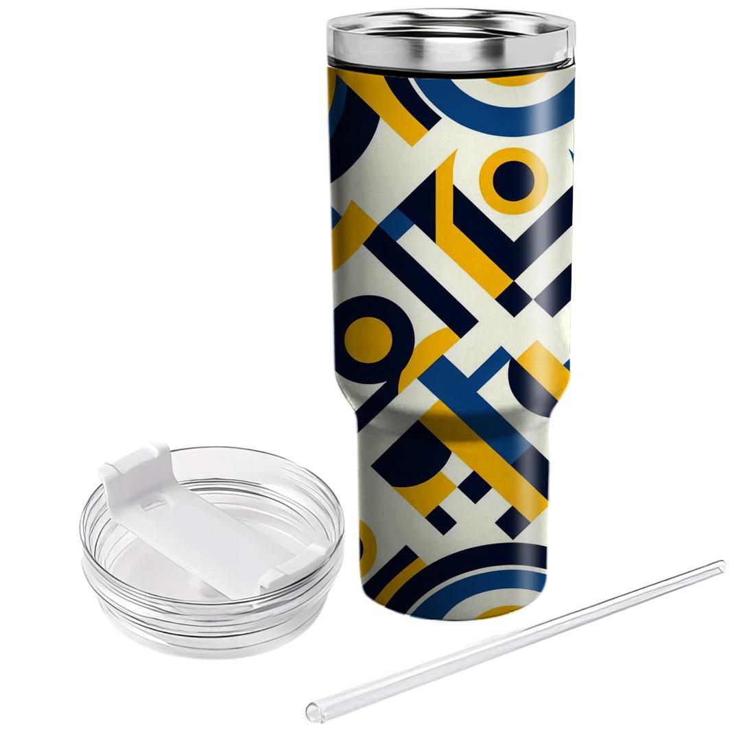 Rhombus And Circle Harmony  Decorative Tumblers