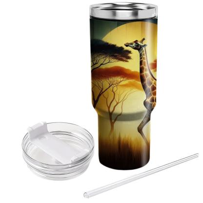 Bold Giraffe Heights  Travel Tumblers
