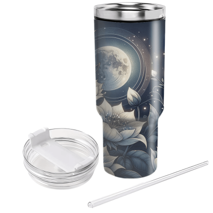 Mystical Moonflower  Tumblers With Lids
