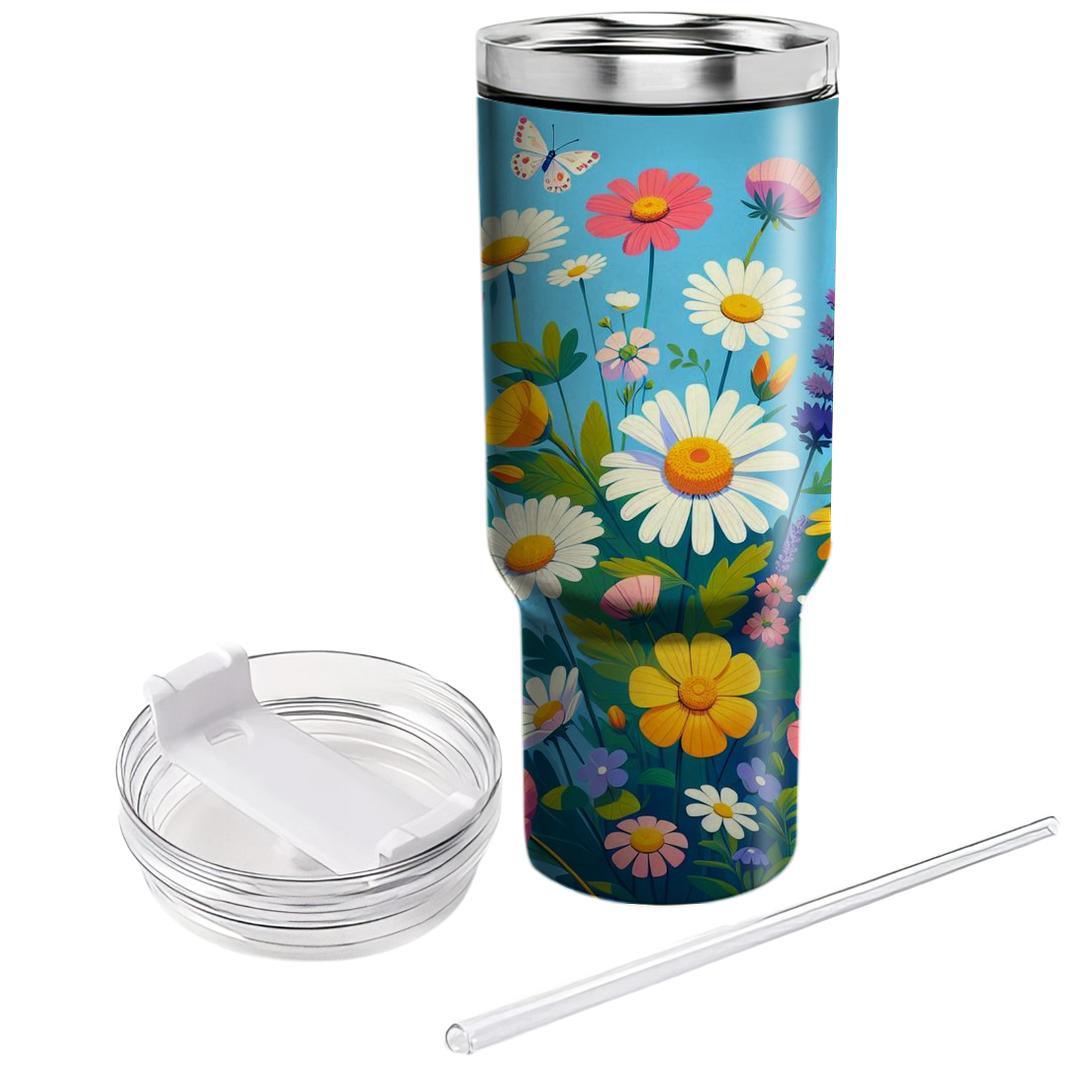 Charming Meadow Bloom  Insulated Tumblers